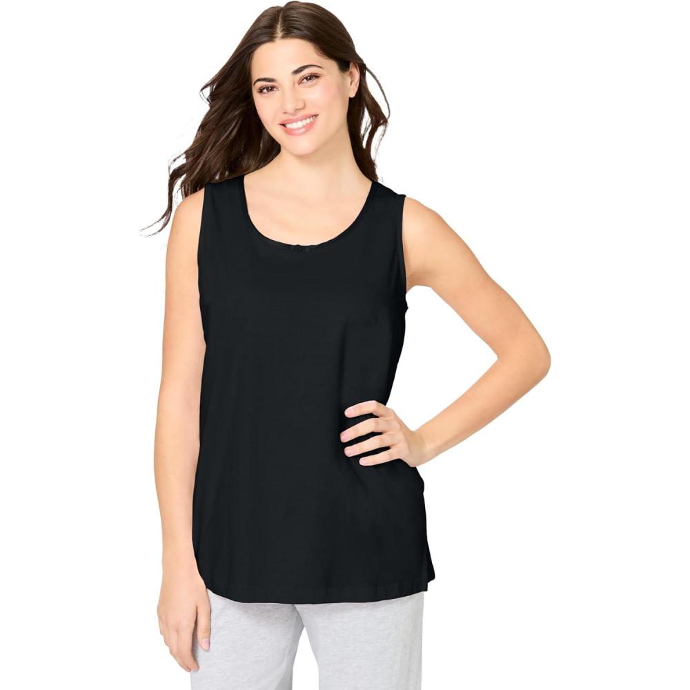 imageDreams ampamp Co Plus Size Knit Sleep TankBlack