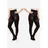 Comfort Choice Women’s Plus Size 2-Pack Smoothing Tights(Suntan)