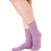 Comfort Choice Women’s Plus Size 6-Pack Rib Knit Socks(White)