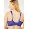 Comfort Choice Women’s Plus Size Easy Enhancer Lace Wireless Bra(Evening Blue)
