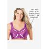 Comfort Choice Women’s Plus Size Exclusive Patented Custom Fit Wireless Bra(Fresh Berry)