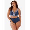 Comfort Choice Women’s Plus Size Lace Leisure Bralette(Navy)