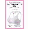 Comfort Choice Women’s Plus Size Lace Minimizer Bra(Peony Petal)