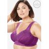 Comfort Choice Women’s Plus Size Side Wire Lace Bra(Rose Quartz)
