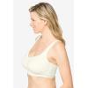 Comfort Choice Women’s Plus Size Stay-Cool Bra(Ivory)