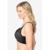 Comfort Choice Women’s Plus Size Stay-Cool Wireless T-Shirt Bra(Black Xoxo Print)