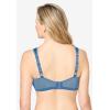Comfort Choice Women’s Plus Size The Embroidered Custom Fit Bra(Dusty Indigo Embroidery)