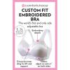 Comfort Choice Women’s Plus Size The Embroidered Custom Fit Bra(Pomegranate)