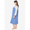 Dreams & Co. Plus Size Avenue Body Baseball Sleepshirt(French Blue)