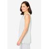 Dreams & Co. Plus Size Knit Sleep Tank(Heather Grey)