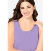Dreams & Co. Plus Size Knit Sleep Tank(Soft Iris)
