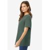 Woman Within Plus Size Perfect Short-Sleeve Crewneck Tee (Petite Available)(Pine)