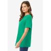 Woman Within Plus Size Perfect Short-Sleeve Crewneck Tee (Petite Available)(Tropical Emerald)