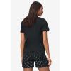 ellos Plus Size 2-Piece Short Sleep Set(Black Dot)