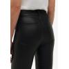 ellos Plus Size 5-Pocket Faux Leather Pants(Black)