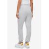 ellos Plus Size Drawstring Waist Fleece Sweatpants(Heather Grey)