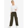 ellos Plus Size Wide Leg French Terry Sweatpant(Heather Grey)
