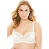 Amoureuse Women’s Plus Size Lace-Trim Underwire Bra(Ivory)
