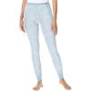 Comfort Choice Plus Size Thermal Pant(Pastel Blue Animal)