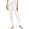 Comfort Choice Plus Size Thermal Pant(White)