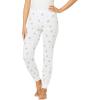 Comfort Choice Plus Size Thermal Pant(White Rose Bud)