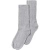 Comfort Choice Women’s Plus Size 2-Pack Open Weave Extra Wide Socks(Heather Grey)