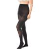 Comfort Choice Women’s Plus Size 2-Pack Smoothing Tights(Black)