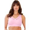 Comfort Choice Women’s Plus Size 360° Leisure Bra(Pink)