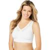 Comfort Choice Women’s Plus Size 360° Leisure Bra(White)