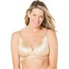Comfort Choice Women’s Plus Size Back-Smoothing Wireless T-Shirt Bra(Nude)