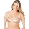 Comfort Choice Women’s Plus Size Exclusive Patented Side Wire Bra(Nude)
