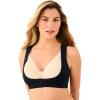 Comfort Choice Women’s Plus Size Front Close Posture Brace(Black)