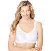 Comfort Choice Women’s Plus Size Lace Minimizer Bra(White)