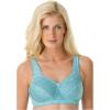 Comfort Choice Women’s Plus Size Side Wire Lace Bra(White)