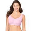 Comfort Choice Women’s Plus Size Stay-Cool Bra(Pink)