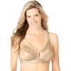 Comfort Choice Women’s Plus Size Wireless 7-Day Bra(Beige)