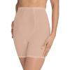 Secret Solutions Women’s Plus Size High-Waist Power Mesh Long Leg Shaper(Nude)