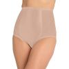 Secret Solutions Women’s Plus Size Power Mesh Firm Control Shaping Brief(Nude)