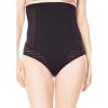 Secret Solutions Women’s Plus Size Shadow Stripe Shaper High-Waist Brief(Black)