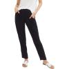 ellos Plus Size Woven Soft Pants(Black)
