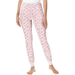 Comfort Choice Plus Size Thermal Pant(Vanilla White Heart)