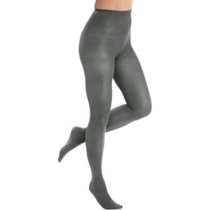 Comfort Choice Women’s Plus Size 2-Pack Opaque Tights(Slate)