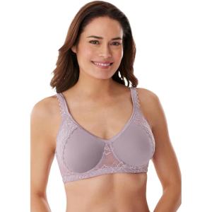 Comfort Choice Women’s Plus Size Secret Shaping Bra(Light Grape)