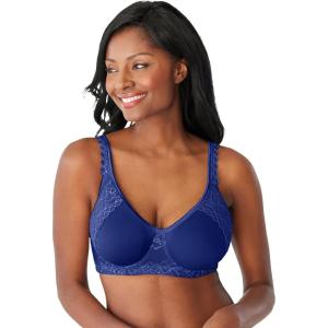Comfort Choice Women’s Plus Size Secret Shaping Bra(Ultra Blue)