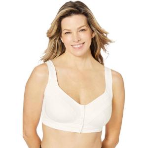 Comfort Choice Women’s Plus Size Stay-Cool Bra(Ivory)
