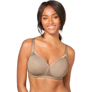 Comfort Choice Women’s Plus Size Stay-Cool Wireless T-Shirt Bra(Nude)