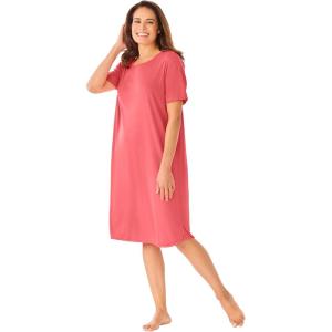 Only Necessities Plus Size Perfect Temperature Sleepshirt(Sweet Coral)