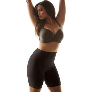Secret Solutions Women’s Plus Size Invisible Shaper Long Leg Shaper(Black)