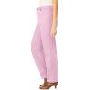 Woman Within Plus Size Perfect Relaxed All-Cotton Denim Five-Pocket Jeans(Pink)