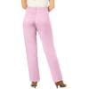Woman Within Plus Size Perfect Relaxed All-Cotton Denim Five-Pocket Jeans(Pink)
